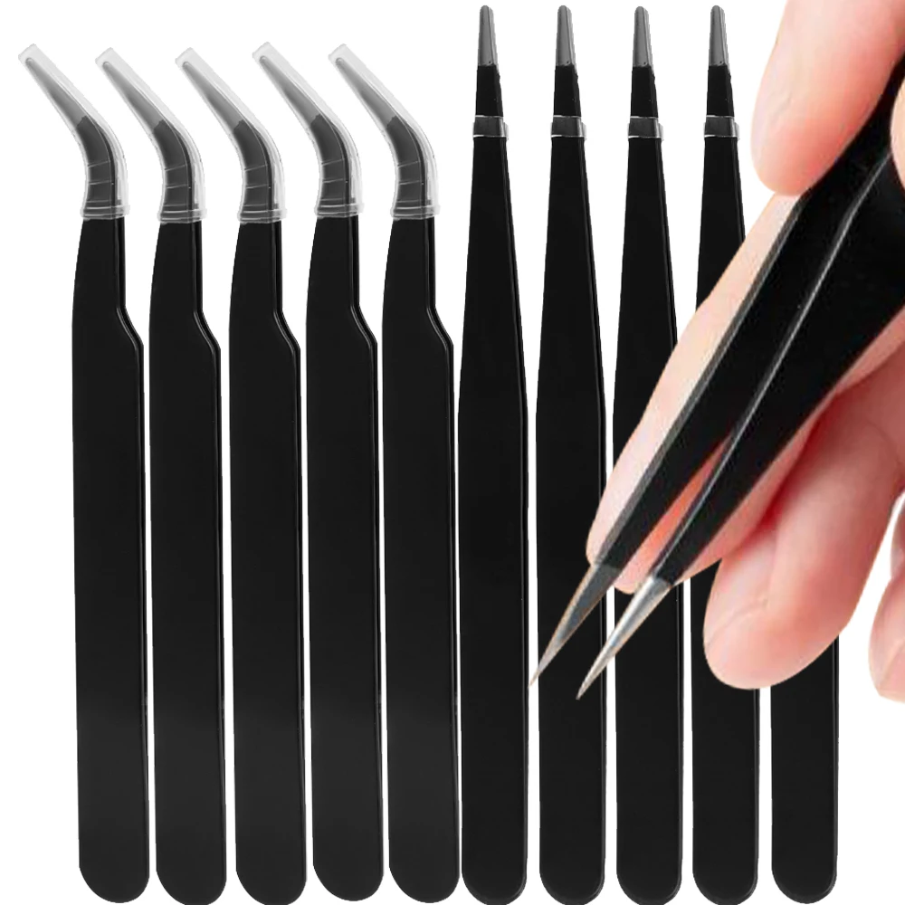 Nail Extension Form - Pinzette per estensione ciglia con punta
