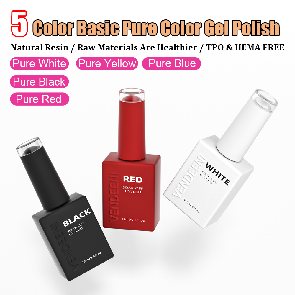 Nail Art Yellow - Vendeeni Smalto Gel per Unghie in