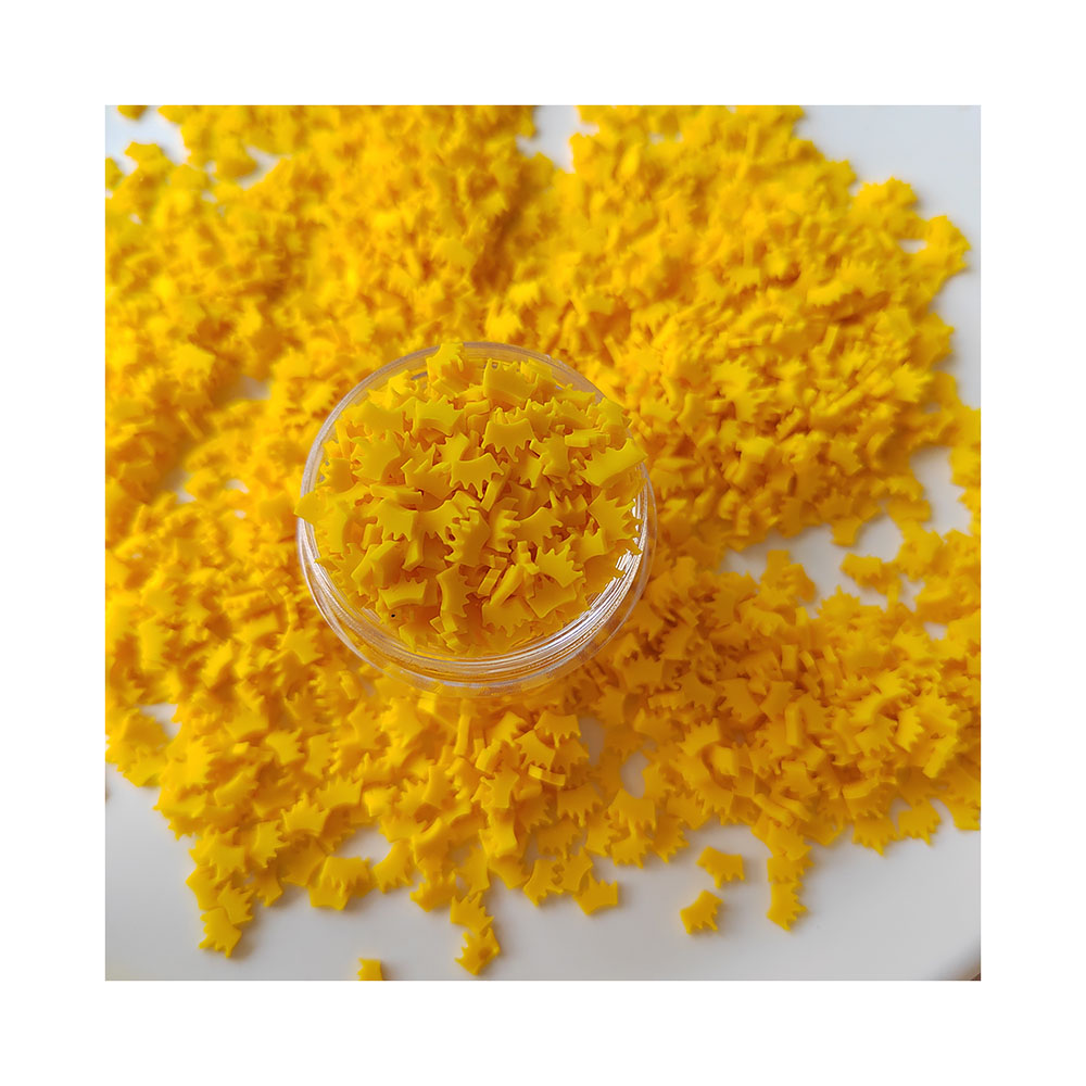 Nail Art Yellow - Fette di corona gialla granuli di