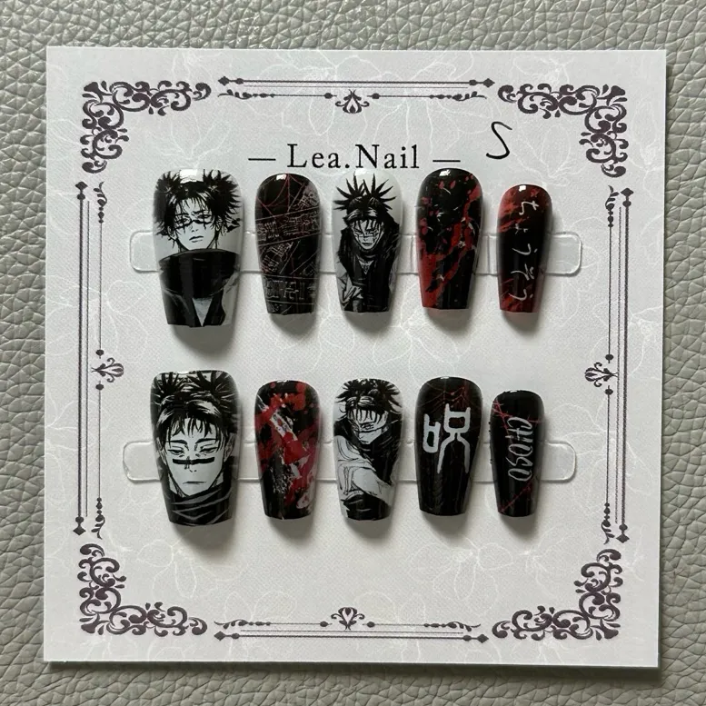 Nail Art Motif - Gojo Satoru Manicure Occhi di gatto