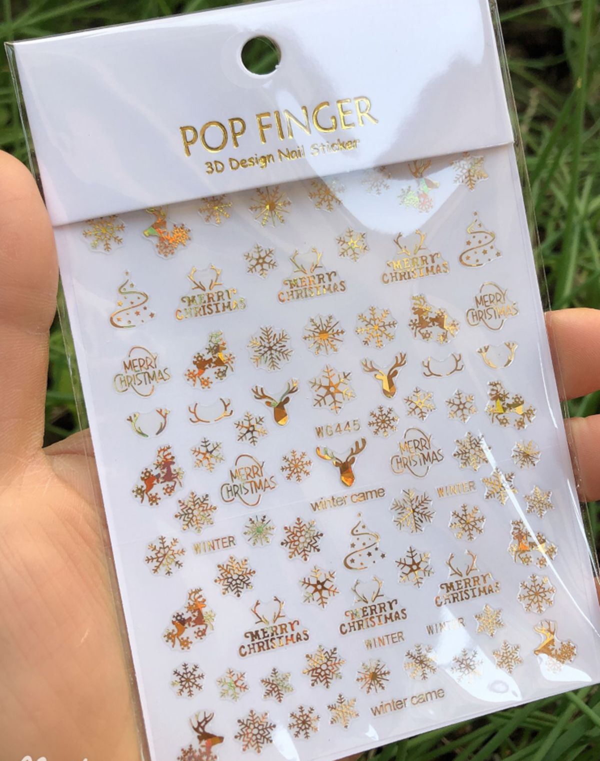 Natale 3D adesivi per unghie o - Nail Art Xmas Stickers recensione e prezzo
