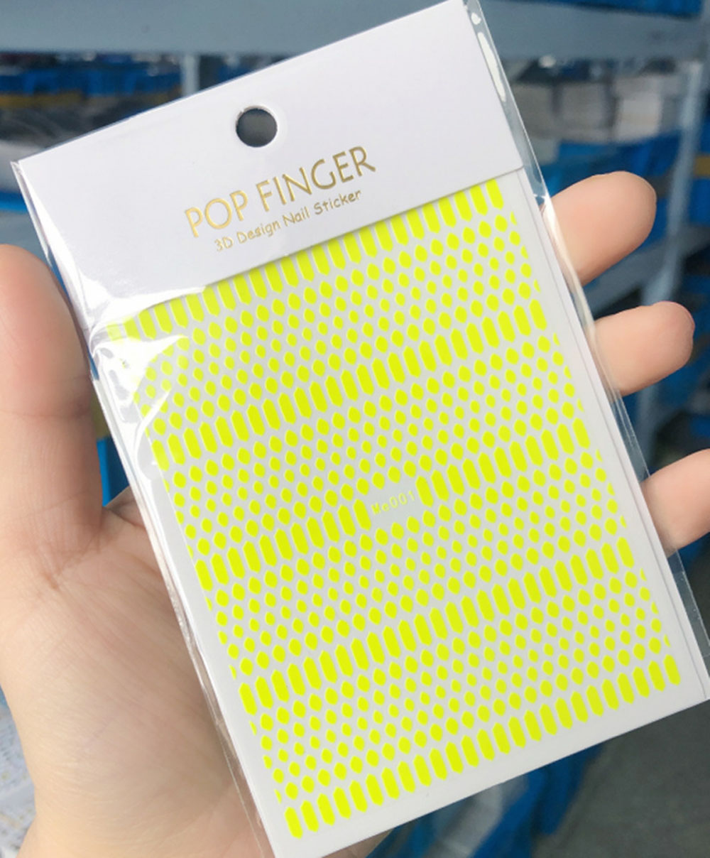 1 pz fluorescente pelle di ser - Nail Art Yellow recensione e prezzo