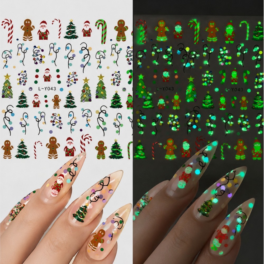 2 Pezzi Adesivi per Unghie Nat - Nail Art Xmas Stickers recensione e prezzo