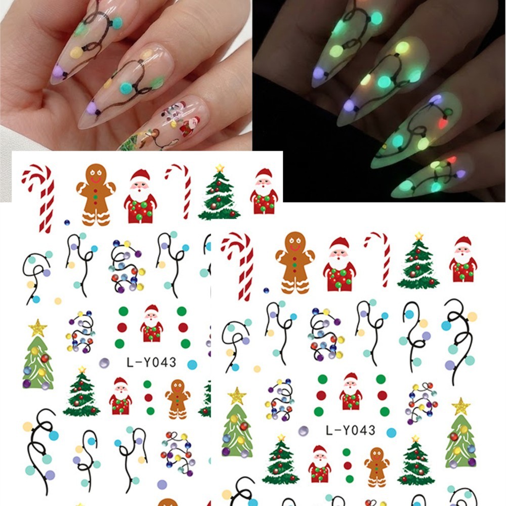 2 Pezzi Adesivi per Unghie Nat - Nail Art Xmas Stickers recensione e prezzo
