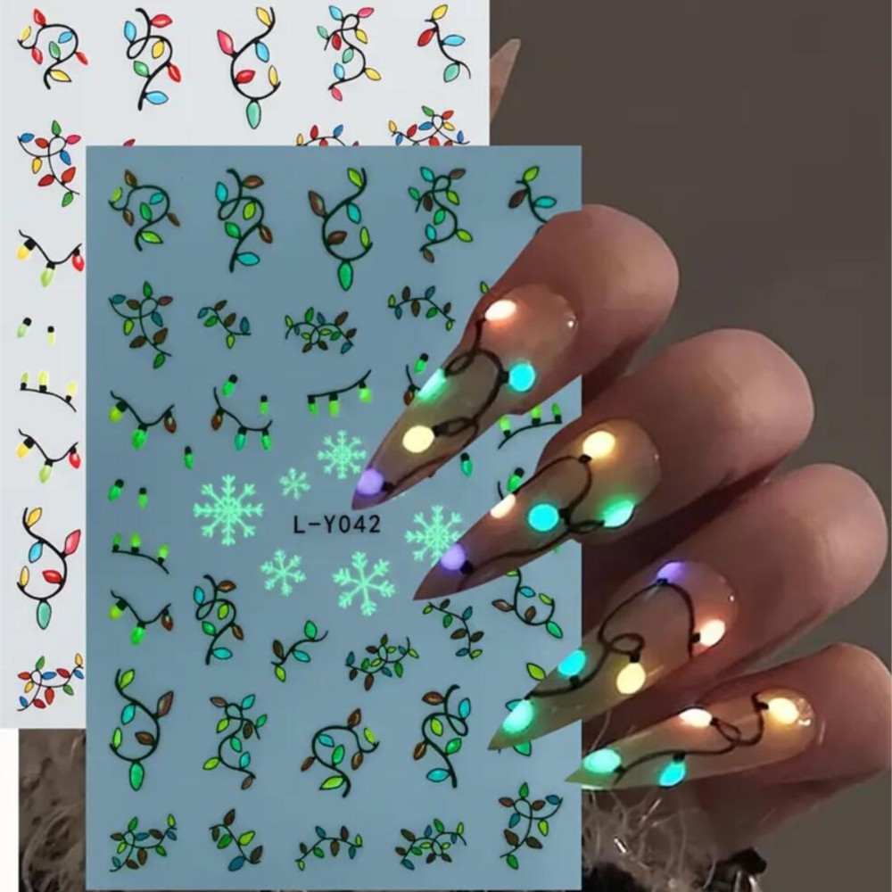 2 Pezzi Adesivi per Unghie Nat - Nail Art Xmas Stickers recensione e prezzo