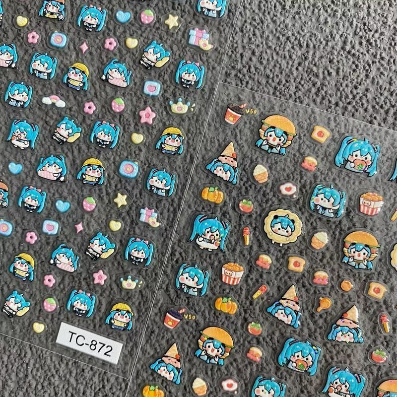 Adesivi per Unghie Hatsune Mik - Nail Art Motif recensione e prezzo