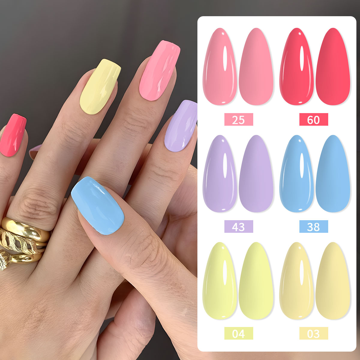 Set di 6 smalti per unghie, di - Nail Art Yellow recensione e prezzo