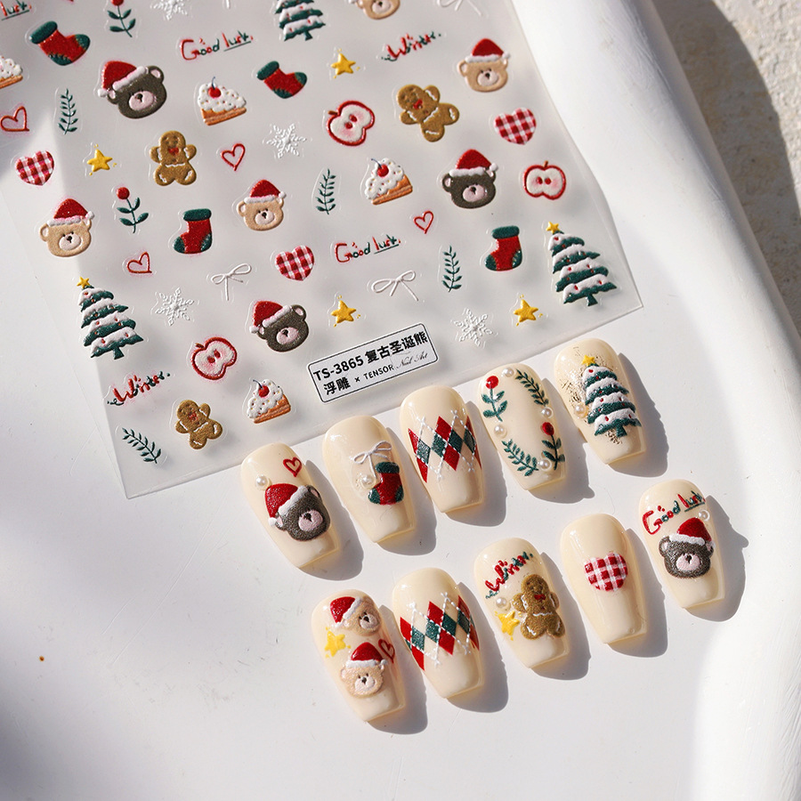 Simpatici adesivi per unghie c - Nail Art Xmas Stickers recensione e prezzo
