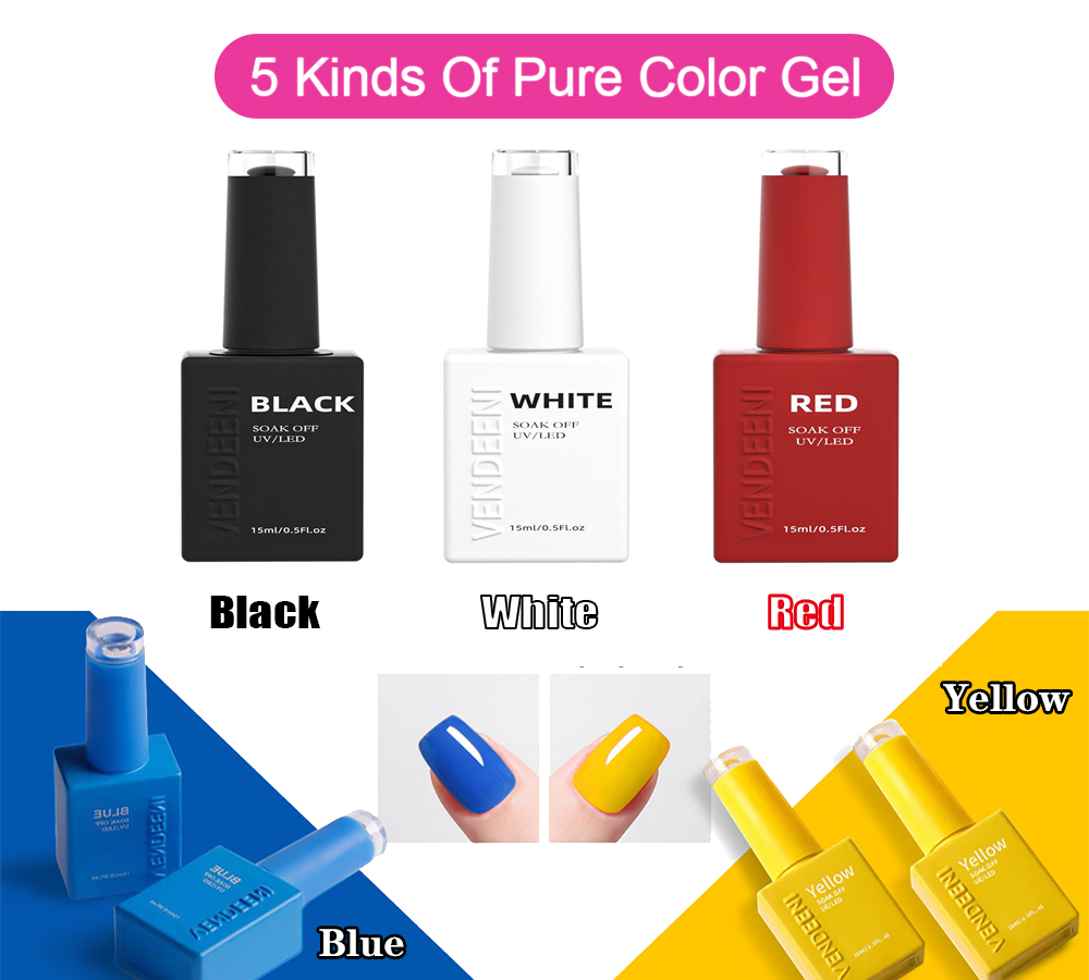Vendeeni Smalto Gel per Unghie - Nail Art Yellow recensione e prezzo