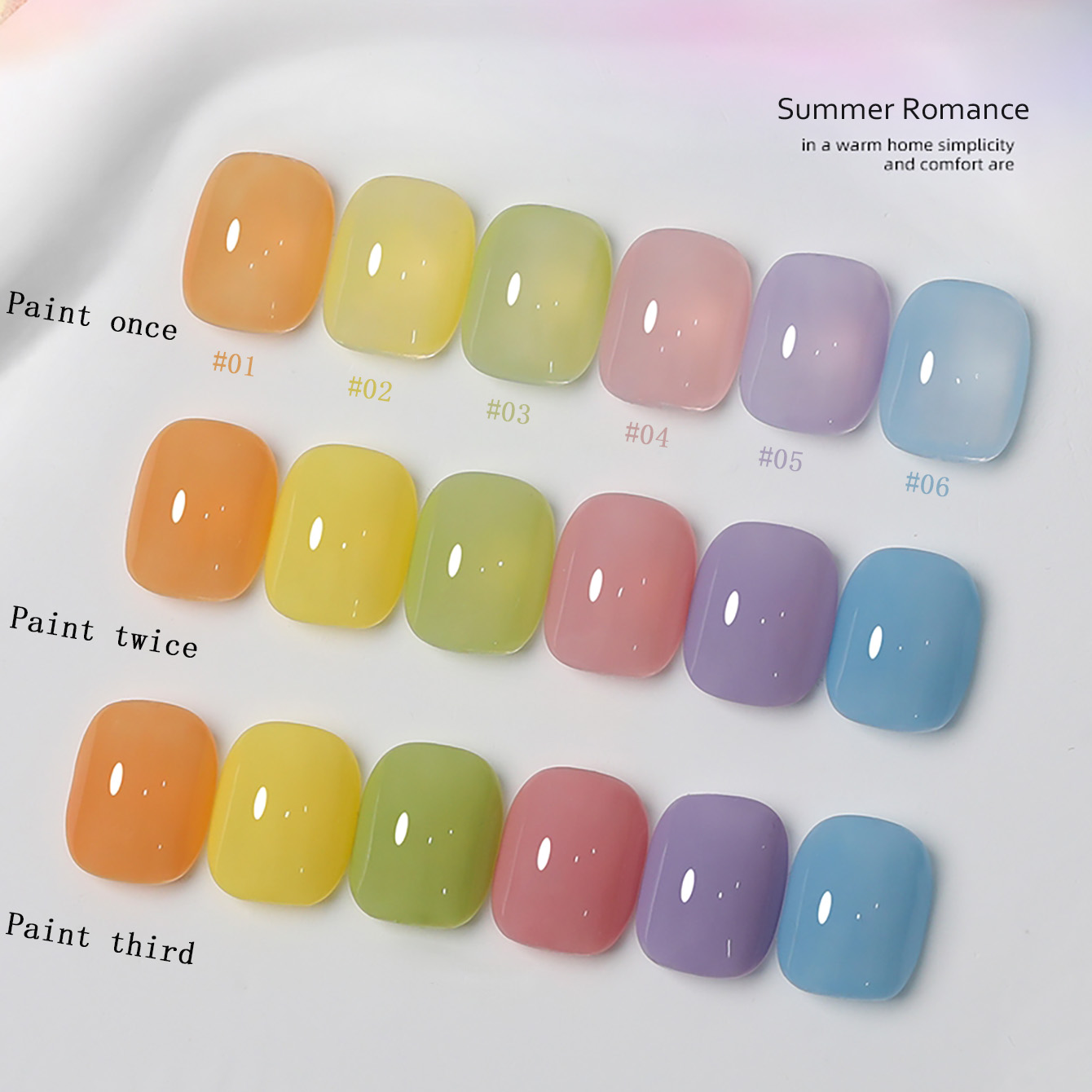 1-6 pz. Smalto Semipermanente  - Nail Art Yellow recensione e prezzo