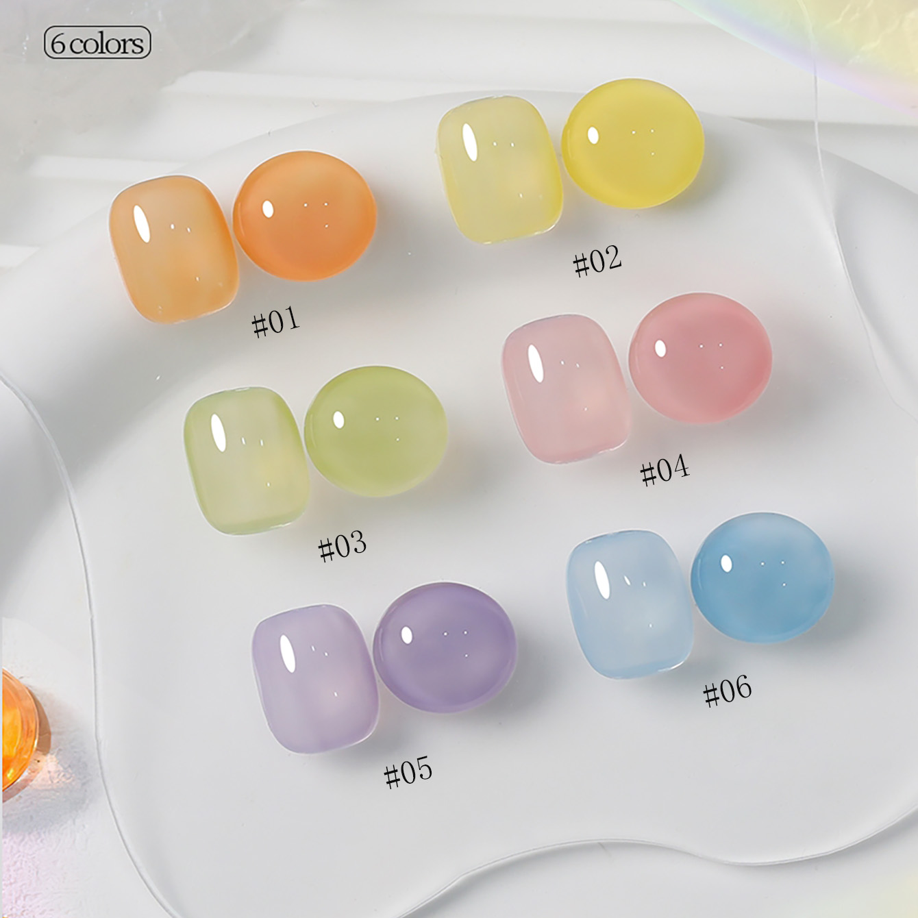 1-6 pz. Smalto Semipermanente  - Nail Art Yellow recensione e prezzo