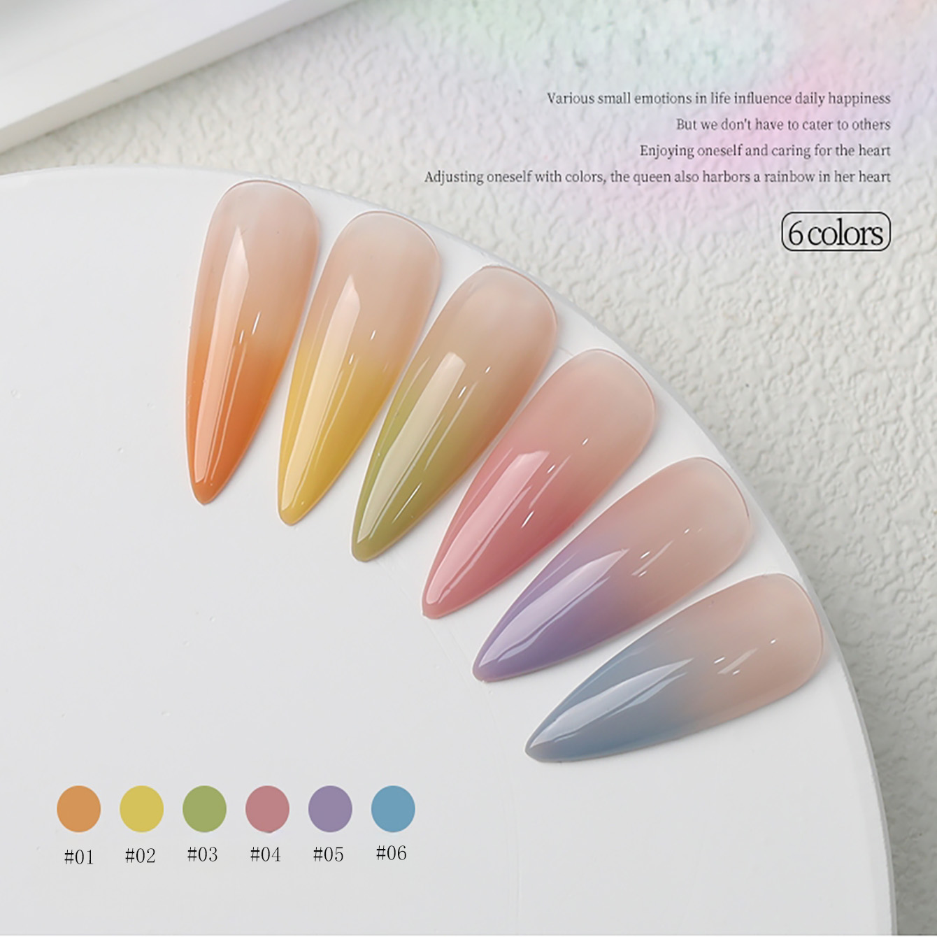 1-6 pz. Smalto Semipermanente  - Nail Art Yellow recensione e prezzo