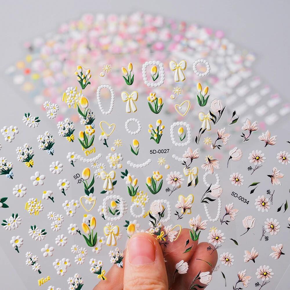 1 pz 5D In Rilievo Tulipano Fi - Nail Art Yellow recensione e prezzo